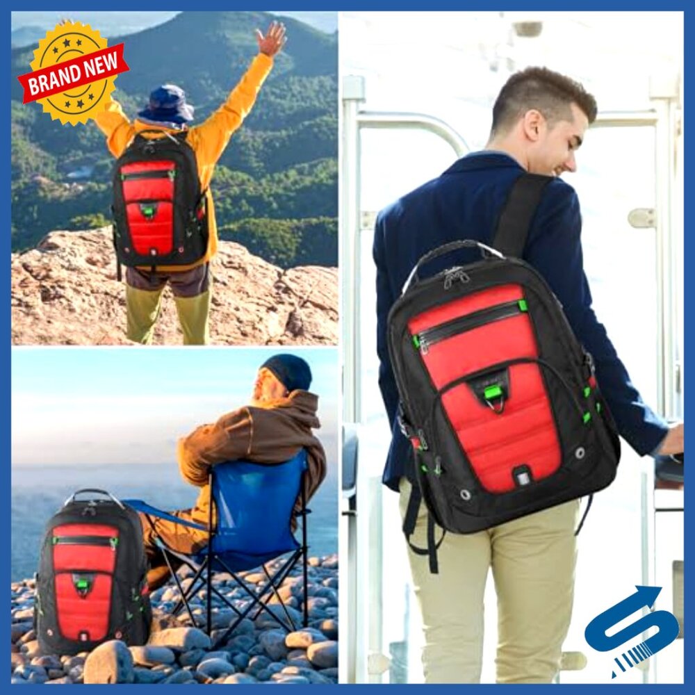 Extra Large Laptop Backpack Usb Charging Port Mul… - image 5